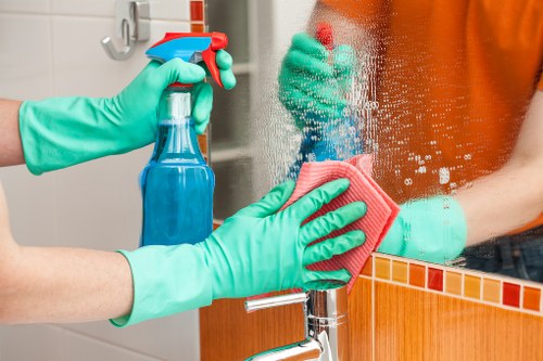 Carpet cleaner preparing equipment with safety focus