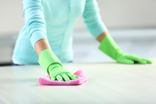 Reusable carpet cleaning supplies prepared for charity donation