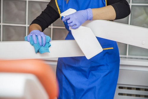 Deep cleaning a fabric sofa in Newington to remove stains and dust